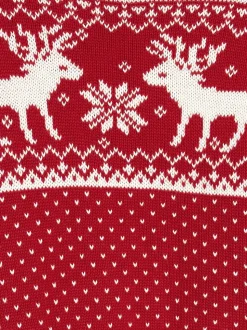 Rouge - The Little Tailor - Pull de Noël en forme de renne et de foire