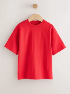 Rouge - T-shirt Manches courtes (3-16ans)