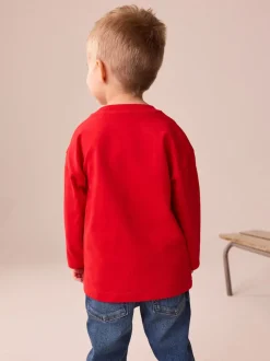 Rouge - T-shirt Marvel à manches longues (6mois-8ans)