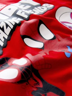 Rouge - T-shirt Marvel à manches longues (6mois-8ans)