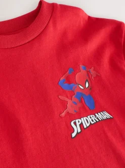 Rouge - T-shirt Spiderman à manches courtes (3-16ans)