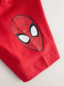 Rouge - T-shirt Spiderman à manches courtes (3-16ans)