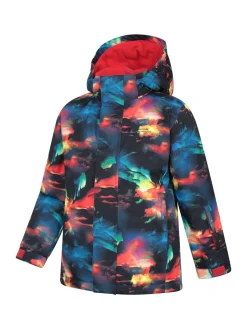 Rouge - Veste de ski Mountain Warehouse Mogal imprimée en polaire doublée
