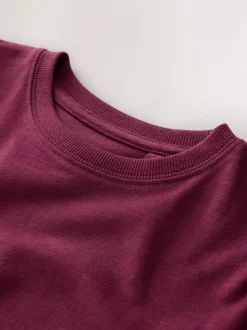 Rouge baie - T-shirt confortable à manches longues (3-16 ans)