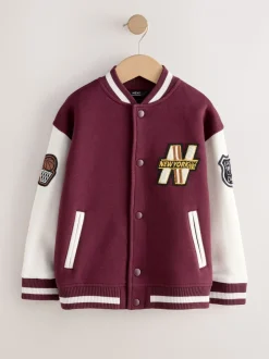 Rouge baie - Veste bomber imprimée graphique (3-16ans)