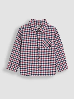 Rouge bordeaux - Chemise brossée JoJo Maman Bébé