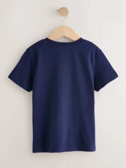 Rouge bordeaux/blanc - T-shirt brodé Manches courtes Stag 4 Pack (3-16ans)