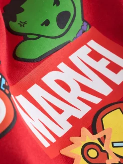 Rouge imprimé dans le dos - Marvel Avengers T-shirt Manches courtes (3-16ans)