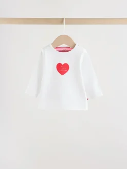 Rouge Little Valentine - Ensemble t-shirt et legging bébé (0mois-2ans)
