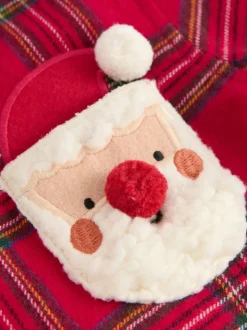 Rouge Noir - Chemise à carreaux de Noël à manches longues (3mois-10ans)