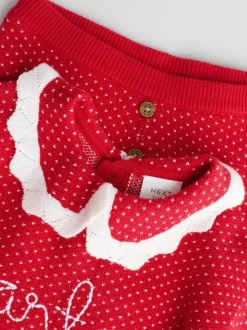 Rouge père Noël - Ensemble pull et legging bébé Noël (0mois-2ans)
