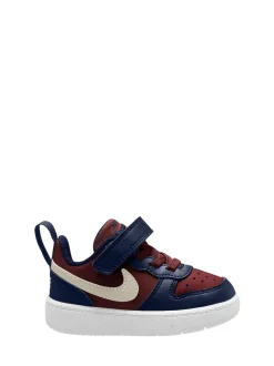 Rouge équipe foncée/marine - Baskets Nike Infant Court Borough Low Recraft