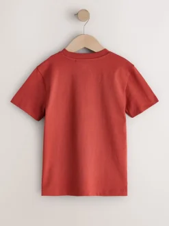 Rouge rouille - T-shirt Manches courtes (3-16ans)