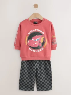 Rouge/anthracite - Ensemble sweat-shirt et jogging Cars Crew (9mois à8ans)