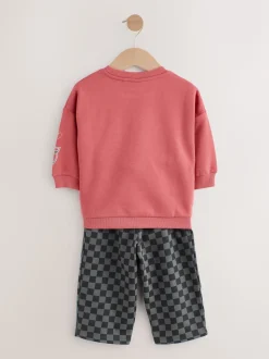 Rouge/anthracite - Ensemble sweat-shirt et jogging Cars Crew (9mois à8ans)