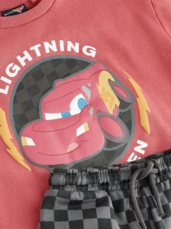 Rouge/anthracite - Ensemble sweat-shirt et jogging Cars Crew (9mois à8ans)