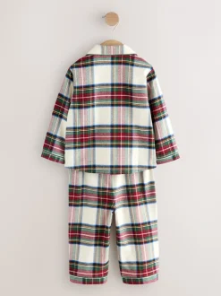 Rouge/Blanc À carreaux - Pyjama boutonné de Noël assorti pour la famille (9mois à16ans)