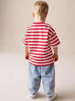 Rouge/Blanc - T-shirt Rayure Manches courtes (3mois-7ans) (3mois-7ans)
