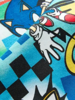 Rouge/Bleu - T-shirt à paillettes Sonic Flippy (3-16ans)