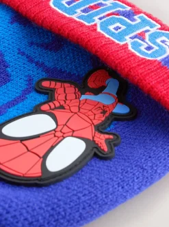 Rouge/bleu marine - Bonnet Spidey Pom (3-10ans)