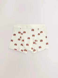 Rouge/bleu motif véhicules d'urgence - Boxers 7 Pack (1.5-12ans)