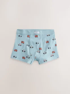 Rouge/bleu motif véhicules d'urgence - Boxers 7 Pack (1.5-12ans)