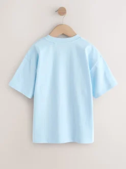 Rouge/bleu/ciment - T-shirts à manches courtes à imprimé graphique coupe standard Lot de 3 (3à16ans)