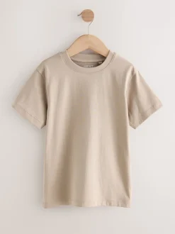 Rouge/bleu/marine/neutre - Lot de 4 t-shirts à manches courtes (3-16 ans)