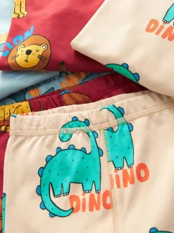 Rouge/Bleu/Neutre Animal - Lot de 3 pyjamas Snuggle (9mois-10ans)