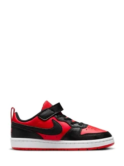 Rouge/Noir - Nike Baskets Junior Court Borough Low Recraft