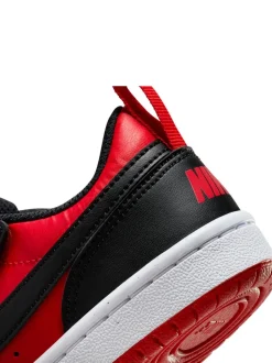 Rouge/Noir - Nike Baskets Junior Court Borough Low Recraft