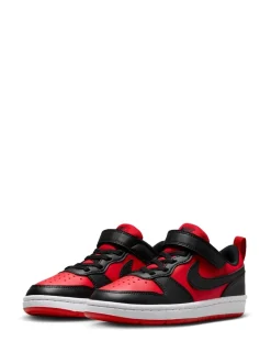 Rouge/Noir - Nike Baskets Junior Court Borough Low Recraft
