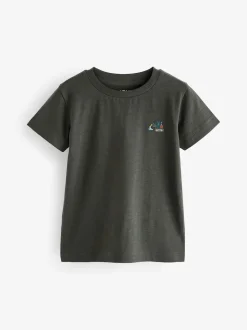 Rouge/vert - T-shirt Manches courtes 5 Pack (3mois-7ans)