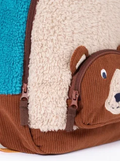 Sac à dos Frugi en polaire Personnage marron