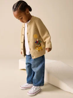 Safari Marron fauve - Character Cardigan (3mths-7yrs)