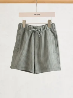 sauge - Short gaufré Reiss Tavola à cordon de serrage
