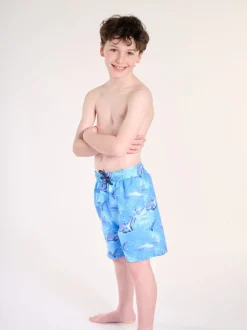 Short de plage Soliswim bleu