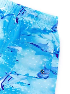 Short de plage Soliswim bleu