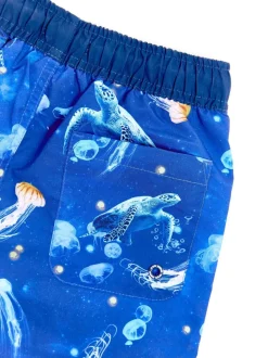 Short de plage Soliswim bleu