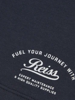 Short en molleton Reiss Moor Motor Cars en coton Mélange