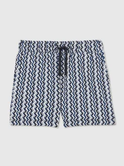 Short Reiss Teti à cordon de serrage en maille zigzag