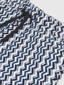 Short Reiss Teti à cordon de serrage en maille zigzag