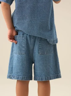 Shorts Angel & Rocket Max Denim Jacquard