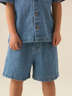 Shorts Angel & Rocket Max Denim Jacquard