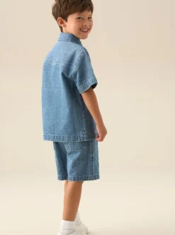 Shorts Angel & Rocket Max Denim Jacquard