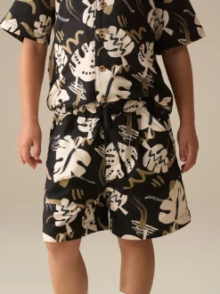 Shorts texturés Angel & Rocket Finn imprimé feuille