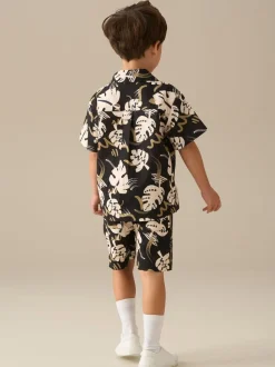 Shorts texturés Angel & Rocket Finn imprimé feuille