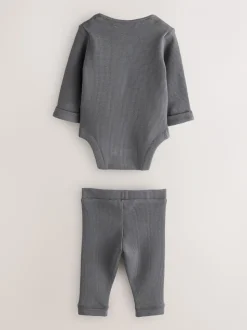 smALLSAINTS ensemble bébé garçon avec Body et Leggings à Texture