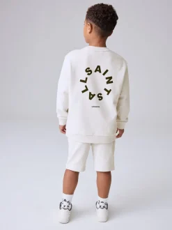 smALLSAINTS Ensemble sweat-shirt et short oversize Tierra