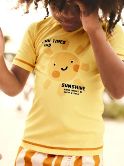 Soleil jaune - Ensemble gilet anti-éclaboussures et short (3mths-7yrs)